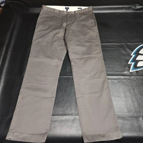J Crew‎ Factory Mens Gray Flex Straight Pants 35x34 35 - Picture 1 of 6